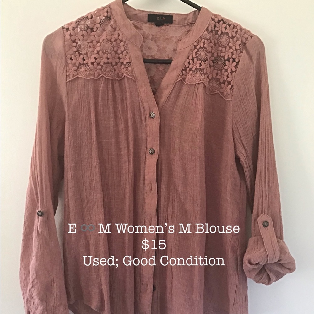 ♥️E ♾ M Women’s Blouse M♥️ - Picture 1 of 3